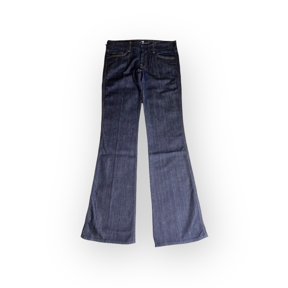 HTF: 7 Mankind® ㋛ Swirl Embroidered Crystal A Pocket Bootcut Denim Jeans ㋛ 29 30 - Picture 4 of 16
